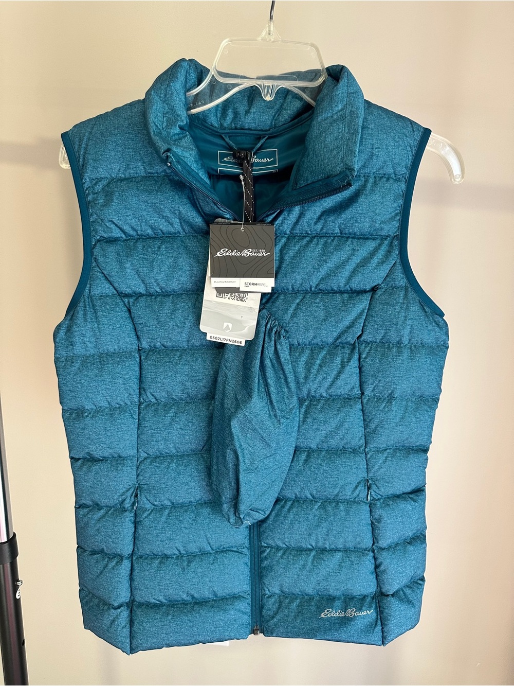 Eddie Bauer CirrusLite EB650 Down Vest NWT Women’s Medium Teal Packable Puffer
